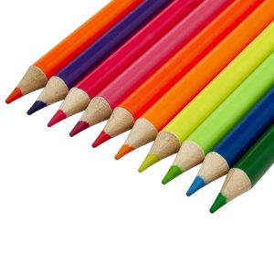 10 ct Hot n Brite Colored Pencils- box Cra-Z-Art 10 Neon