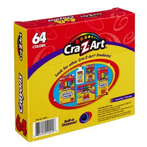 64 ct. Crayons peggable box Cra-Z-Art School Quality