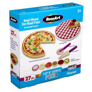 RoseArt Top 'N Serve Pizza: Real Wood Playset