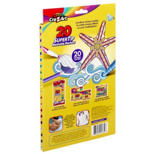 まっすー✨ クリーム20 10本 Cra-Z-Art Fineline Supertip Washable 10 Count