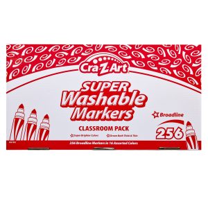Cra-Z-Art Washable Markers Broadline Bulk Class pack 256 Ct