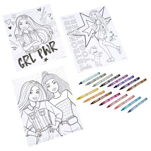 Barbie 50x70cm ポスター 6枚セット Barbie Crayon By Number