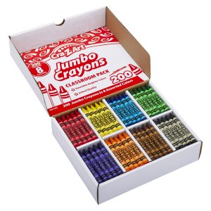 Cra-Z-Art Jumbo Crayon 8 color 200 Count