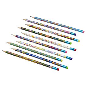 250 Count Happy Birthday Pencils - Classroom Bulk Pack - 10