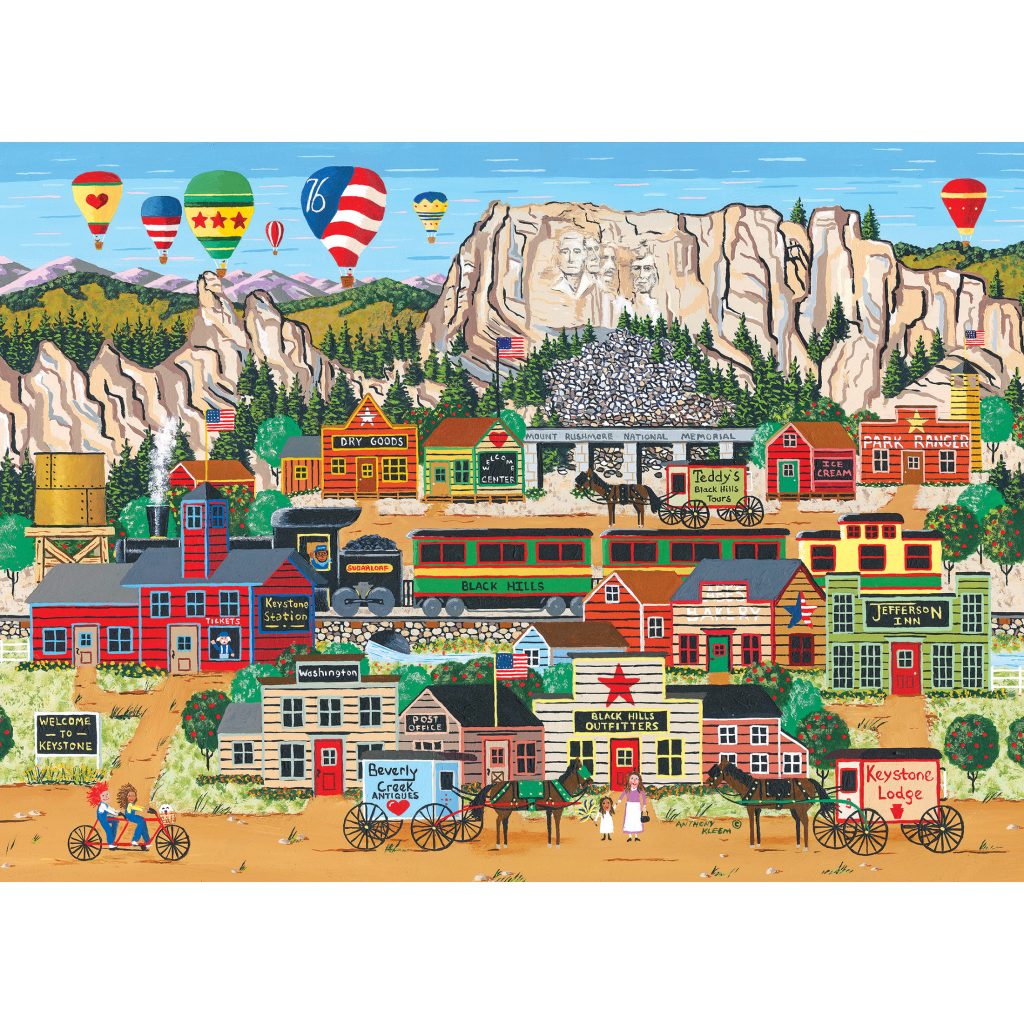 RoseArt - Home Country - Mount Rushmore - 1000 Piece Jigsaw