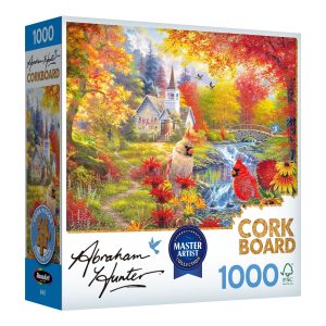 RoseArt Abraham Hunter Cork Puzzle - Cobblestone Creek 1000 Piece Jigsaw For Adults - View #9