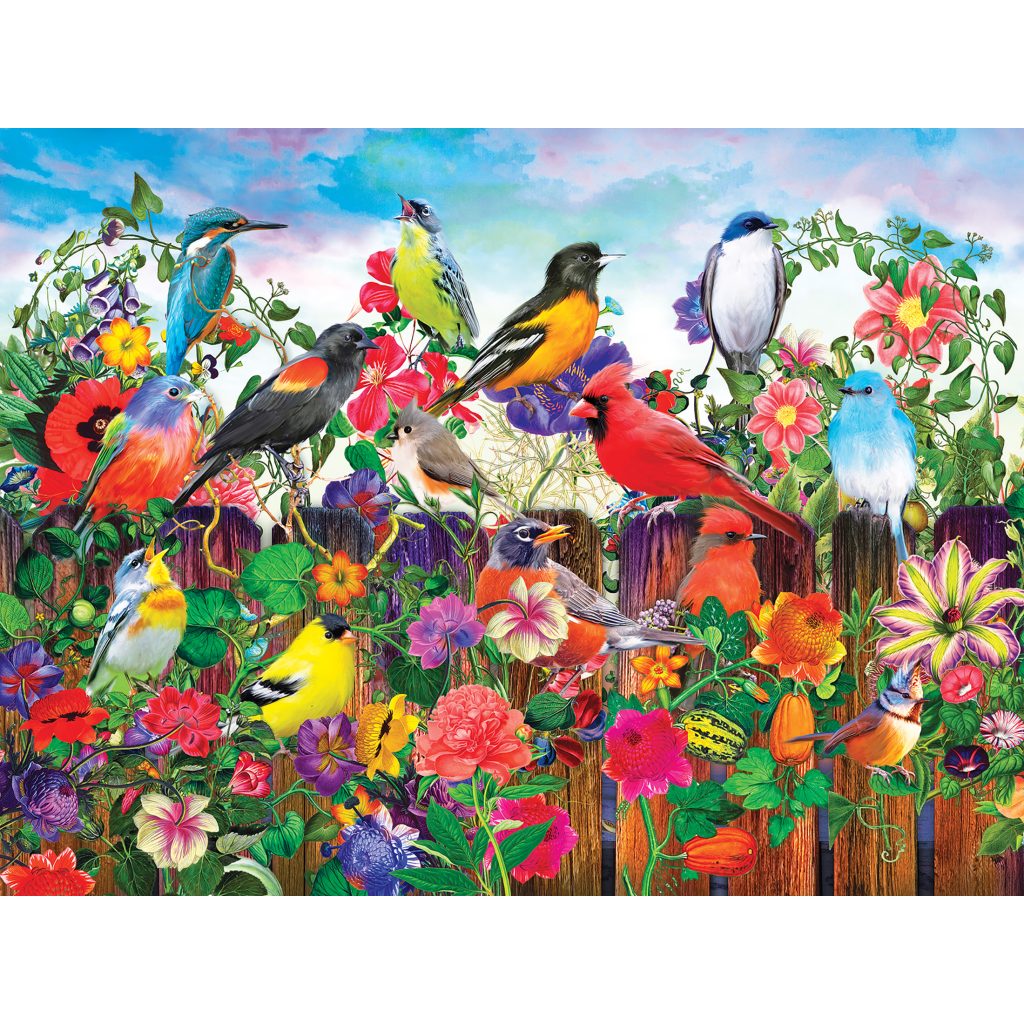 『 Birds & flowers 』by Majidu RoseArt - Kodak Premium - Birds and Blooms - 550 Piece