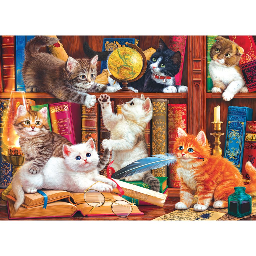 RoseArt - Kodak Premium - Library Mischief - 1000 Piece