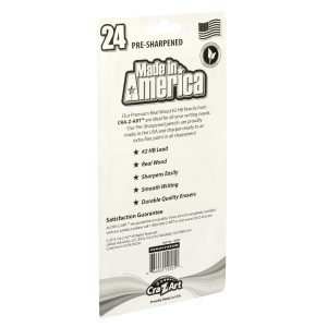 Made in America No 2 Pencils resharpened 24 Count 14ct