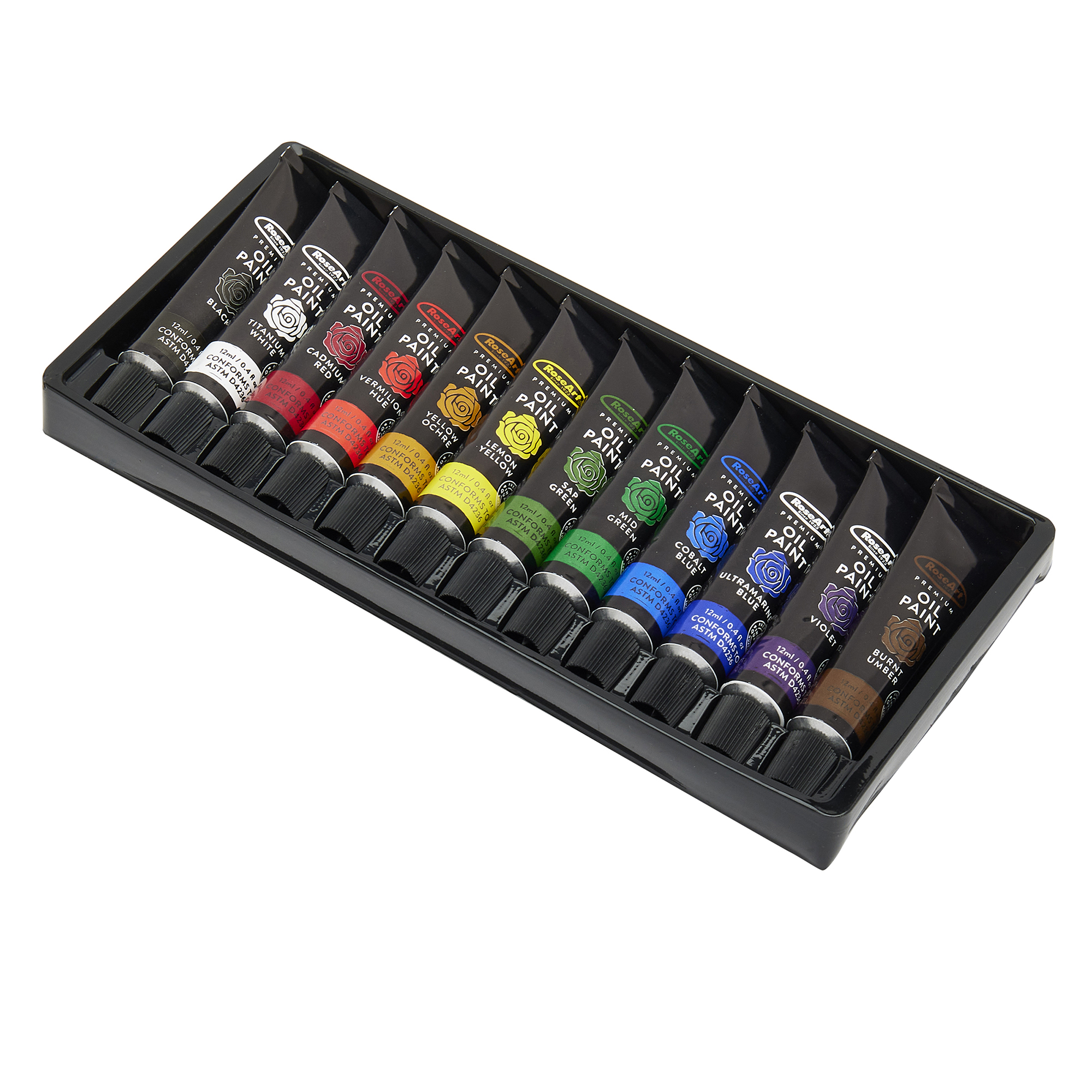 thumbnail image 2 of Work Of Art 10 Oil Paints Set – 12ml Tubes, Fun Painting Craft Supplies 2 of 6