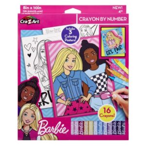 Barbie 50x70cm ポスター 6枚セット Barbie Crayon By Number