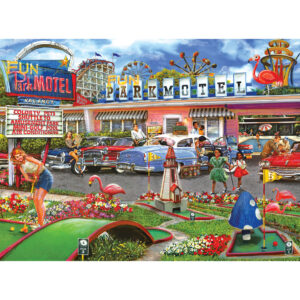 RoseArt-Back to the Past-Fun Park Motel-750 Piece Jigsaw