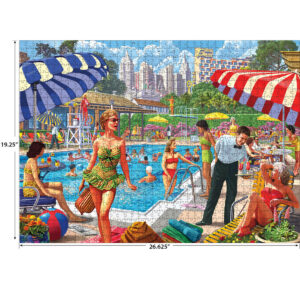 Discover the RoseArt Kodak Club Pool 1000 Piece Puzzle