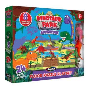 RoseArt-Floor Puzzle with 8 Figures-Dinosaur Park RoseArt -