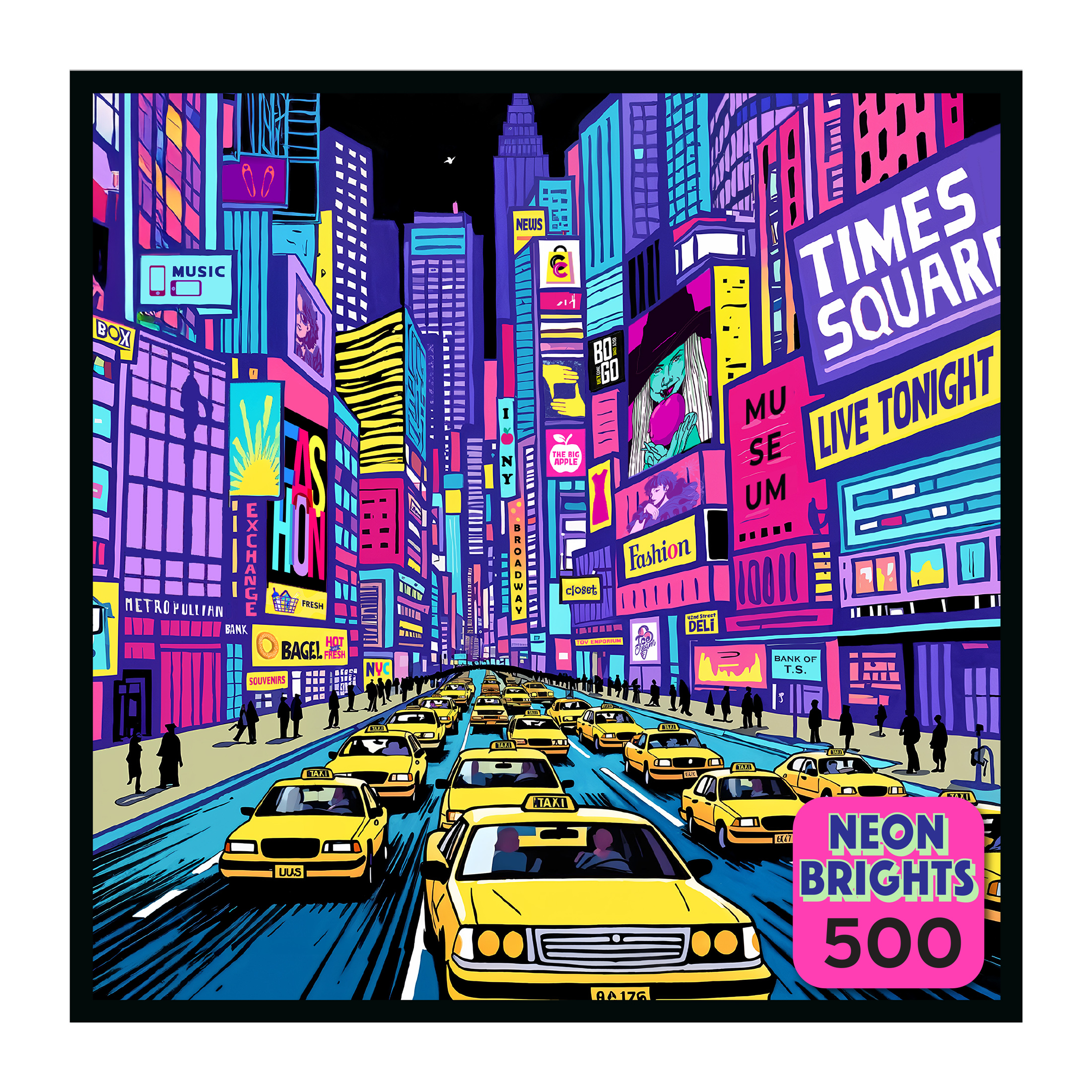 Illuminate Your Nights with NYC's Neon Brights Puzzle
