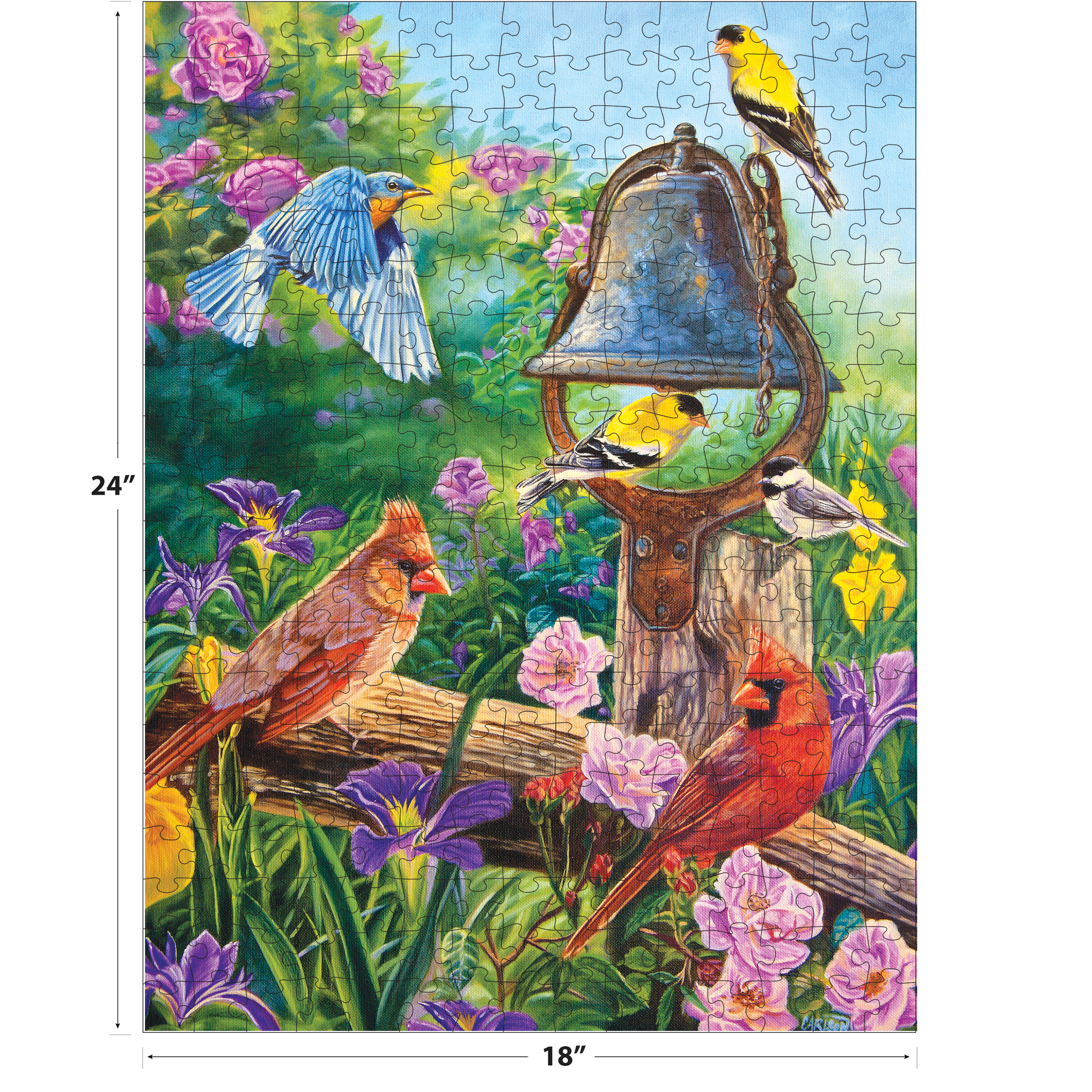 Enjoy Family Fun with the 350-Piece Garden Melodies Puzzle
