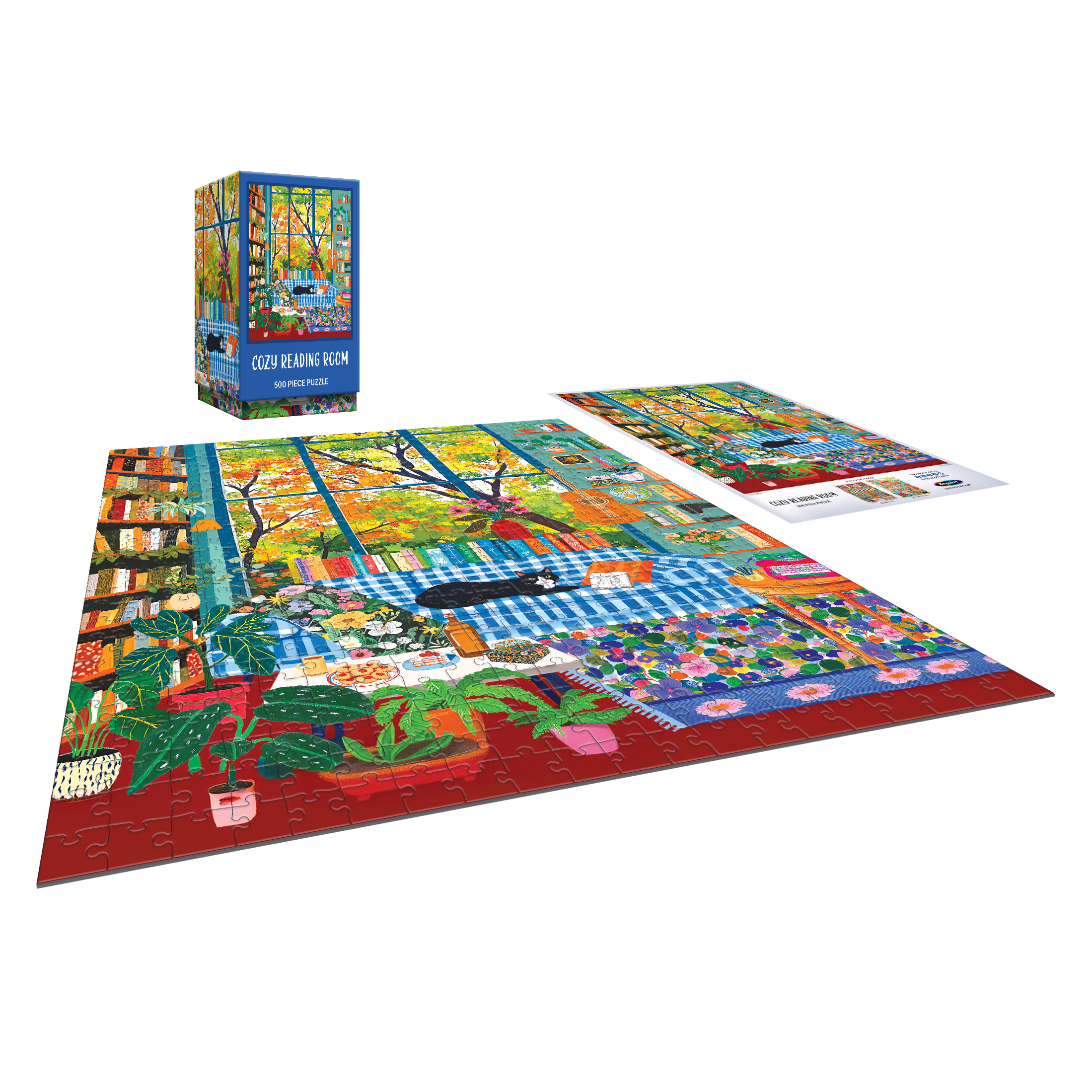 Cozy Reading Room - 500 Piece Jigsaw Puzzle