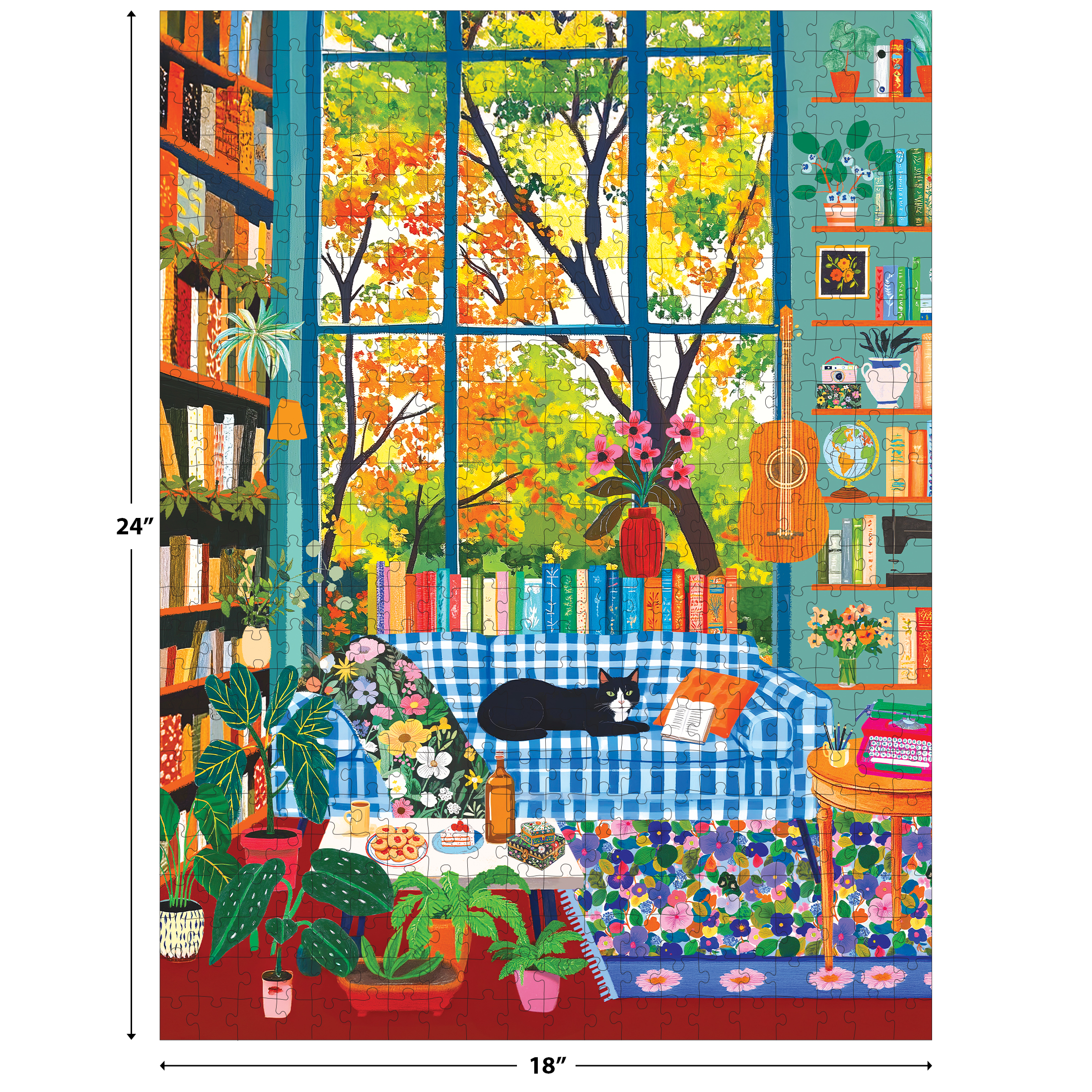 Cozy Reading Room - 500 Piece Jigsaw Puzzle