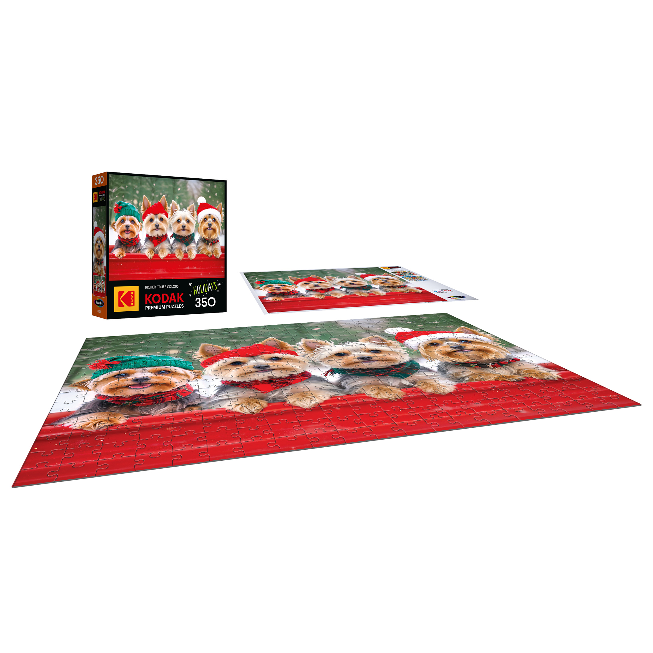 Yorkie Holidays - 350 Piece Jigsaw Puzzle