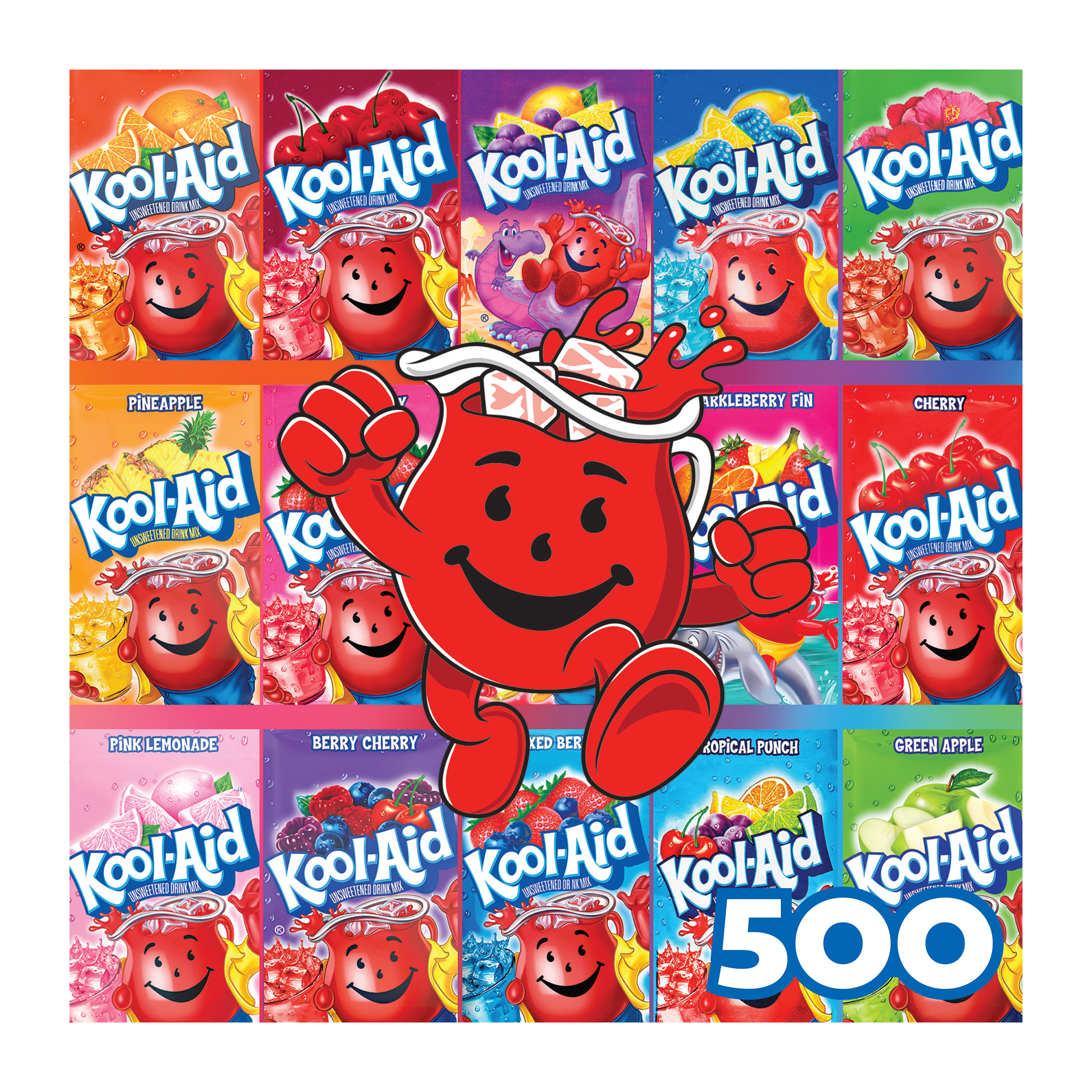 Colorful Kool-Aid 500 Piece Jigsaw Puzzle Fun