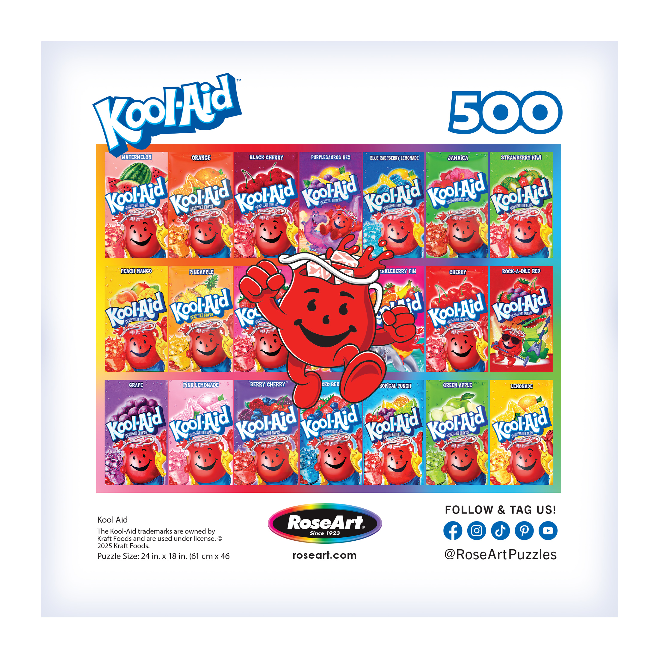 Colorful Kool-Aid 500 Piece Jigsaw Puzzle Fun