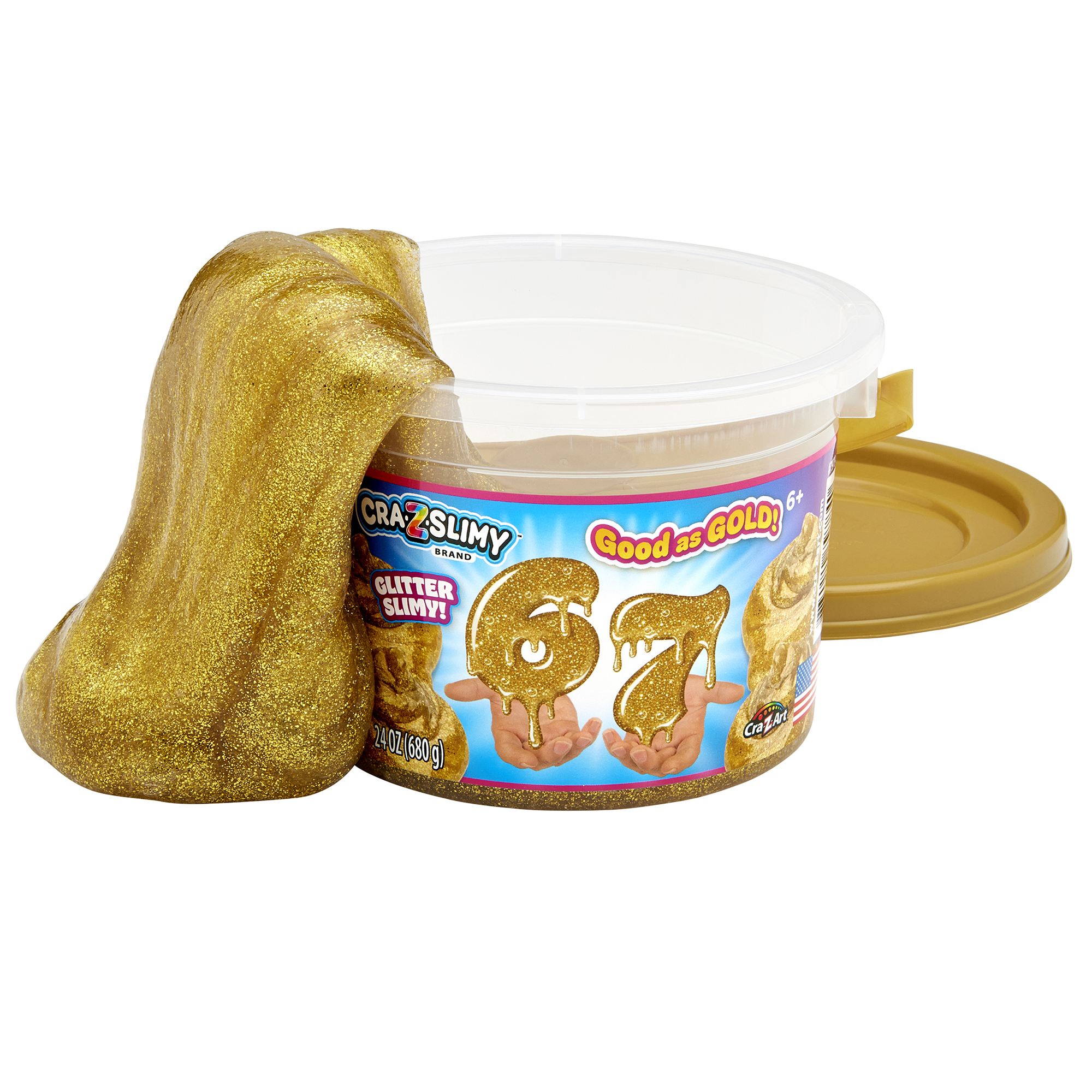 Cra-Z-Slimy 6-7 Bucket: Ultimate Gold Slime Fun