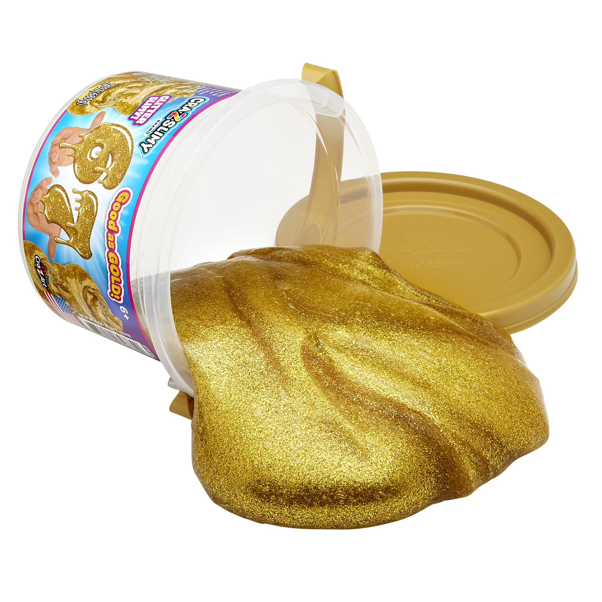 Cra-Z-Slimy 6-7 Bucket: Ultimate Gold Slime Fun